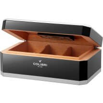 Colibri Humidor Rally schwarz/silber