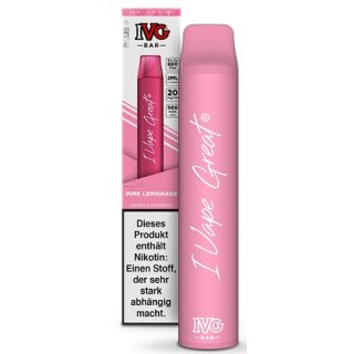 IVG Bar Einweg E-Shisha Pink Lemonade 20mg/ml