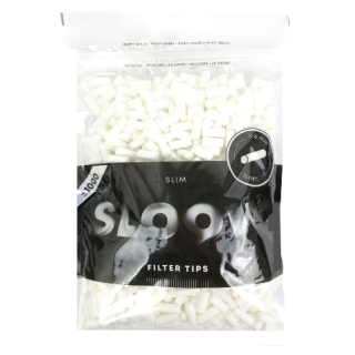 SLOOW Black Filter Tips Slim 6mm 1000er