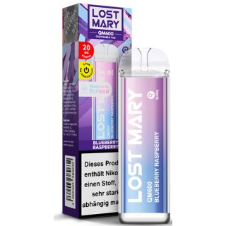 ELFBAR E-Shisha Lost Mary QM600 Blueberry Raspberry 20mg/ml