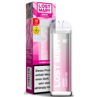 ELFBAR E-Shisha Lost Mary QM600 Cherry Ice 20mg/ml