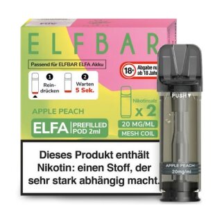 ELFBAR Elfa Liquidpod Apple Peach 20mg/ml 2er