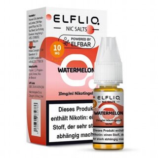 ELFBAR Elfliq Liquid Nic Salts Watermelon 10ml 10mg/ml