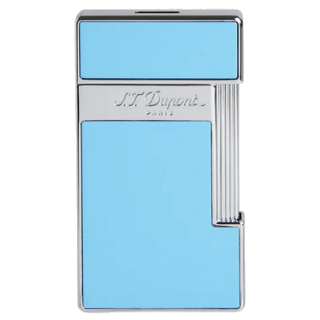 St.Dupont Feuerzeug Slimmy Shiny Light Blue Lacquer 028007