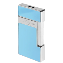 St.Dupont Feuerzeug Slimmy Shiny Light Blue Lacquer 028007