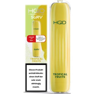 HQD Surv Einweg E-Shisha Tropical Fruits 18mg/ml