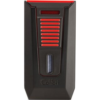 COLIBRI Zigarrenfeuerzeug Slide II rot / schwarz matt