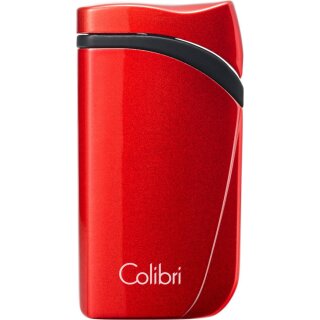 COLIBRI Zigarrenfeuerzeug Falcon rot metallic