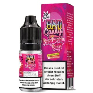 BAD CANDY Liquid Raspberry Rage (Himbeere, Guave) 20mg/ml 10ml