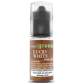 EGO GREEN E-Liquid Lucky White Tobacco 10ml