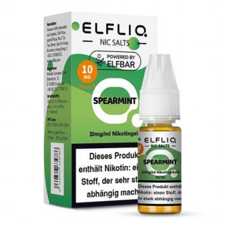 ELFBAR Elfliq Liquid Nic Salts Spearmint 10ml 10mg/ml