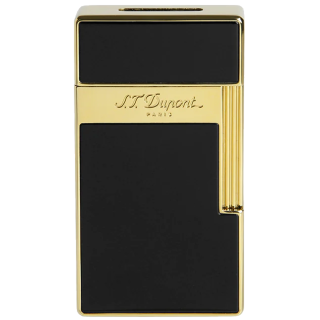 ST.DUPONT Feuerzeug Biggy Schwarzlack/Gold 025002