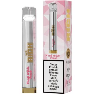 Mr.Rich Einweg E-Shisha Fresh White Peach 16mg/ml