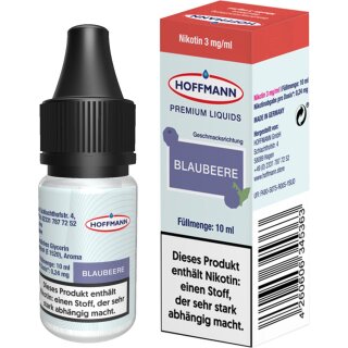 Hoffmann E-Liquid Blaubeere 10ml 3mg/ml