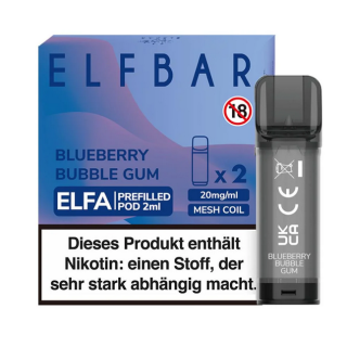 ELFBAR Elfa Liquidpod Blueberry Bubble Gum 20mg/ml 2er