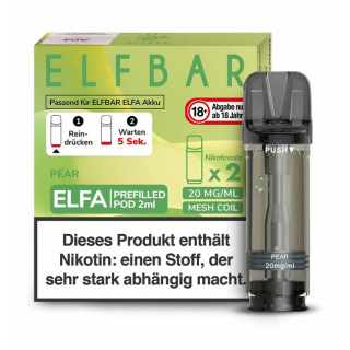 ELFBAR Elfa Liquidpod Pear 20mg/ml 2er