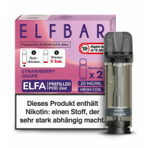 ELFBAR Elfa Liquidpod Strawberry Grape 20mg/ml 2er