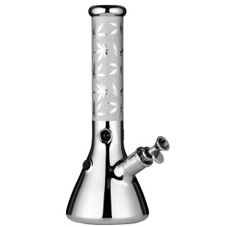 Bong Glas Super Heroes silber Hanf 35.5cm