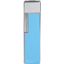 St.Dupont Feuerzeug Twiggy hellblau/chrom 030007