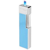 St.Dupont Feuerzeug Twiggy hellblau/chrom 030007