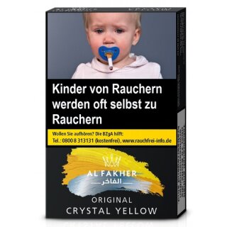 AL FAKHER Wasserpfeifentabak Crystal Yellow (Ice, Zitrone) 25g