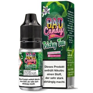 BAD CANDY Liquid Tricky Tea  (Grüner Tee, Limette, Mango, Birne ) 10mg/ml 10ml