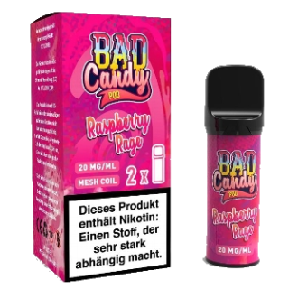 BAD CANDY Liquidpod Raspberry Rage (Himbeere, Guave) 20 mg/ml 2er