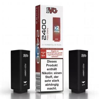 IVG 2400 Liquidpod Fizzy Cherry (Kirsche, Cola) 20mg/ml 2er