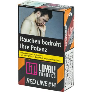 Loyal Tobacco Wasserpfeifentabak RED LINE #14 (Rote Beeren) 25g