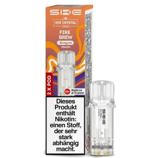 SKE Crystal Plus Pod Fire Brew (Kaugummi, Orange) 20mg/ml 2 Pods