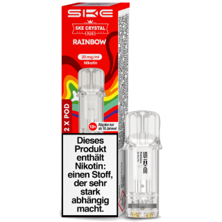 SKE Crystal Plus Pod Rainbow (Bonbons, Zitrone) 20mg/ml 2 Pods