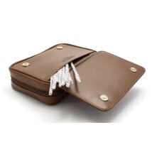 Rattrays Pfeifentasche Leder Whisky braungold 3er