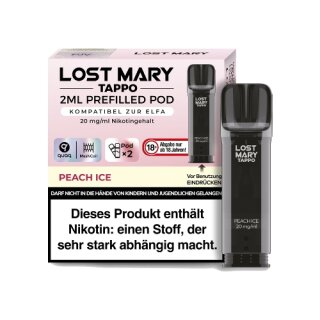 LOST MARY Tappo Pod Peach Ice 20mg/ml 2er