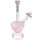 Bong Glas Herz rosa 35cm