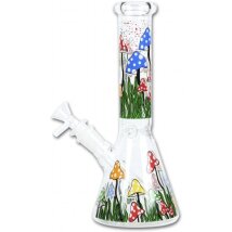 Bong Glas Mushroom-Design 26cm