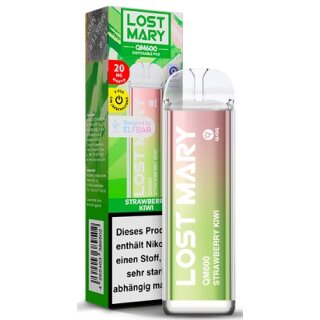 ELFBAR E-Shisha Lost Mary QM600 Strawberry Kiwi 20mg/ml