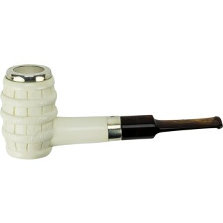 Block Meerschaumpfeife Fass graviert