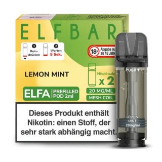 ELFBAR Elfa Liquidpod Lemon Mint 20mg/ml 2er