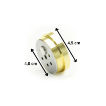 ADORINI Haarhygrometer analog gold 4,5cm