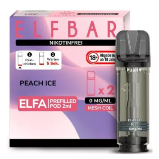 ELFBAR Elfa Liquidpod Peach Ice 0mg/ml 2er