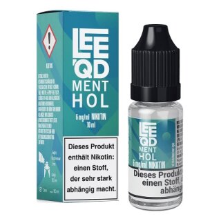 LEEQD E-Liquid Menthol 6mg/ml 10ml