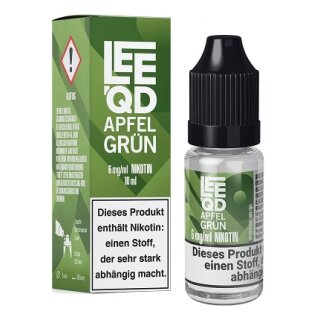 LEEQD E-Liquid Apfel grün 6mg/ml 10ml