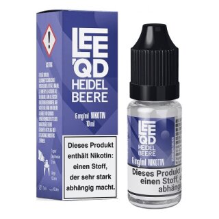 LEEQD E-Liquid Heidelbeere 6mg/ml 10ml