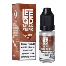 E-Liquid LEEQD Tabak stark 3mg 50 PG / 50 VG