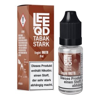 LEEQD E-Liquid Tabak stark 6mg/ml 10ml