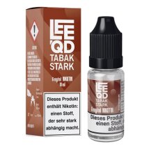 E-Liquid LEEQD Tabak stark 6mg 50 PG / 50 VG