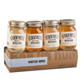 O´Donnell Moonshine Mini Set Winter Likör 4x50ml