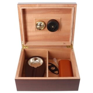 Germanus Humidor-Set rotbraun