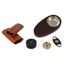 Germanus Humidor-Set rotbraun