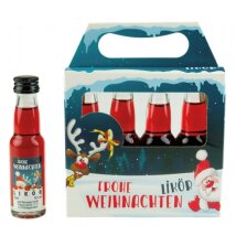 Weisenbach Frohe Weihnachten Pflaumen Likör 4x20ml